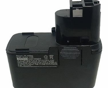 [ 1700mAh,Ni-Cd,12.00V ], Replacement Power Tools Battery for BOSCH 2 607 335 054, 2 607 335 055, 2 607 335 071, 2 607 335 081, 2 607 335 090, 2 607 335 107, 2 607 335 108, 2 607 335 143, 2